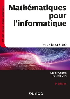 Couverture de l’ouvrage Mathématiques pour l'informatique - 3e éd.- Pour le BTS SIO