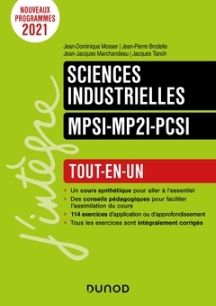 Couverture de l’ouvrage Sciences industrielles pour l'ingénieur MPSI-MP2I -PCSI