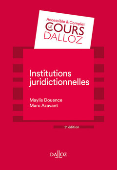 Cover of the book Institutions juridictionnelles. 5e éd.