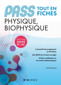 Couverture de l’ouvrage PASS Fiches de Physique et Biophysique