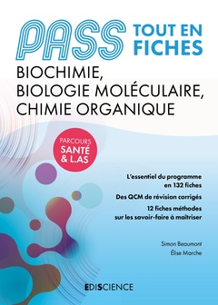 Couverture de l’ouvrage PASS Tout en fiches - Biochimie, Biologie moléculaire, Chimie organique