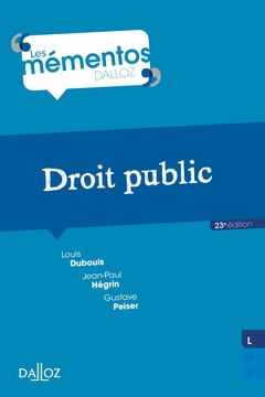 Cover of the book Droit public. 23e éd.