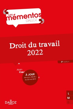 Cover of the book Droit du travail 2022 4ed