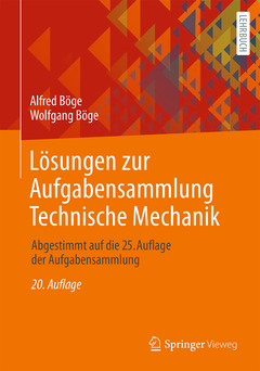 Couverture de l’ouvrage Lösungen zur Aufgabensammlung Technische Mechanik