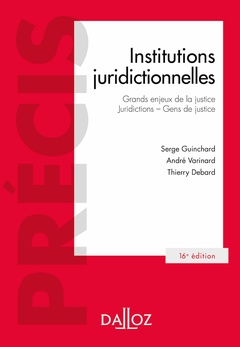 Cover of the book Institutions juridictionnelles. 16e éd.