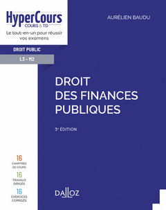 Couverture de l’ouvrage Droit des finances publiques. 3e éd.