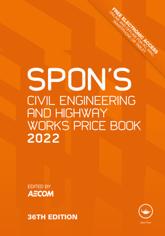 Couverture de l’ouvrage Spon's Civil Engineering and Highway Works Price Book 2022