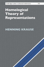 Couverture de l’ouvrage Homological Theory of Representations