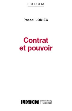 Cover of the book Contrat et pouvoir