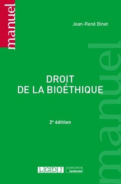 Cover of the book Droit de la bioéthique
