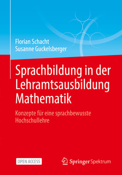 Couverture de l’ouvrage Sprachbildung in der Lehramtsausbildung Mathematik