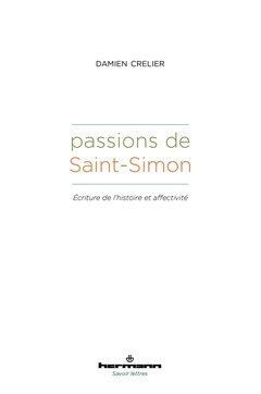 Couverture de l’ouvrage Passions de Saint-Simon