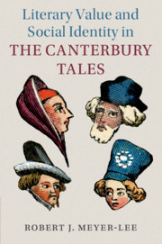 Couverture de l’ouvrage Literary Value and Social Identity in the Canterbury Tales
