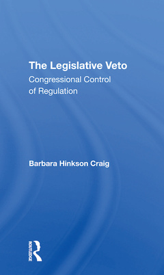 Couverture de l’ouvrage The Legislative Veto