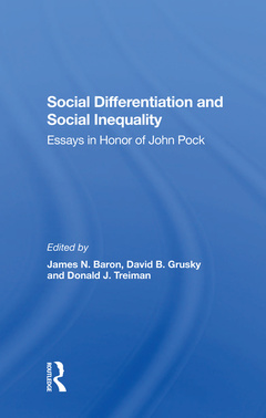 Couverture de l’ouvrage Social Differentiation And Social Inequality