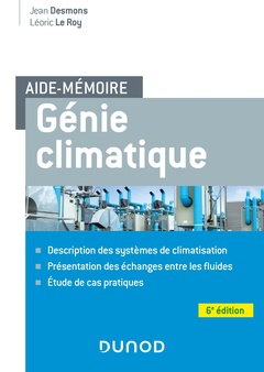 Cover of the book Aide-mémoire Génie climatique - 6e éd.