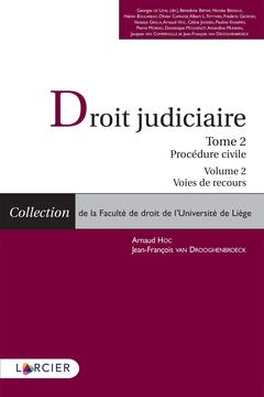Couverture de l’ouvrage Droit Judiciaire Procédure civile - V2 - Tome 2