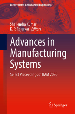 Couverture de l’ouvrage Advances in Manufacturing Systems