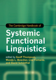 Couverture de l’ouvrage The Cambridge Handbook of Systemic Functional Linguistics