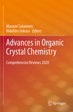 Couverture de l’ouvrage Advances in Organic Crystal Chemistry