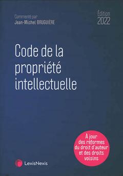 Couverture de l’ouvrage code de la propriete intellectuelle 2022