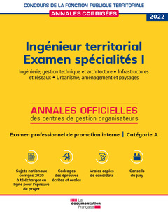 Cover of the book Ingénieur territorial 2022. Examen spécialités I