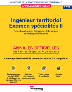 Cover of the book Ingénieur territorial 2022. Examen spécialités II
