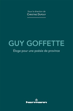 Couverture de l’ouvrage Guy Goffette