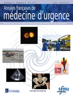 Couverture de l’ouvrage Annales françaises de médecine d'urgence Vol. 11 n° 3 - Mai 2021