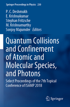 Couverture de l’ouvrage Quantum Collisions and Confinement of Atomic and Molecular Species, and Photons
