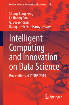 Couverture de l’ouvrage Intelligent Computing and Innovation on Data Science