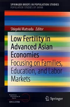 Couverture de l’ouvrage Low Fertility in Advanced Asian Economies