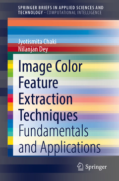 Couverture de l’ouvrage Image Color Feature Extraction Techniques