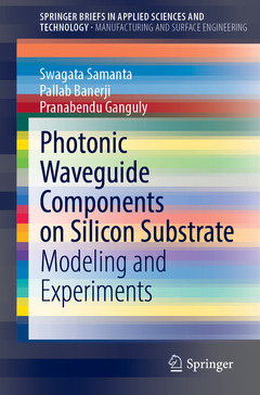 Cover of the book Photonic Waveguide Components on Silicon Substrate
