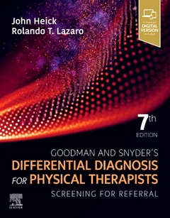 Couverture de l’ouvrage Goodman and Snyder's Differential Diagnosis for Physical Therapists