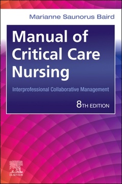 Couverture de l’ouvrage Manual of Critical Care Nursing