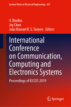 Couverture de l’ouvrage International Conference on Communication, Computing and Electronics Systems