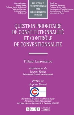 Couverture de l’ouvrage Question prioritaire de constitutionnalité et contrôle de conventionnalité