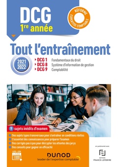Cover of the book DCG 1re année - DCG 1-8-9 Tout l'entraînement 2021/2022 - Réforme Expertise comptable