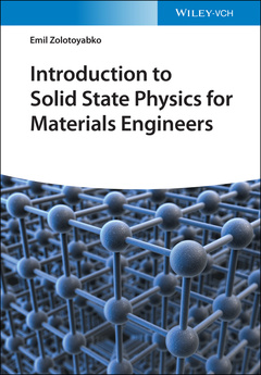 Couverture de l’ouvrage Introduction to Solid State Physics for Materials Engineers