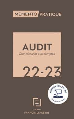 Couverture de l’ouvrage Audit et commissariat aux comptes 2022-2023