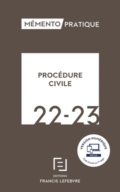 Cover of the book Procédure civile 2022-2023