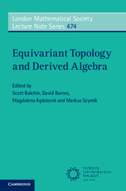 Couverture de l’ouvrage Equivariant Topology and Derived Algebra