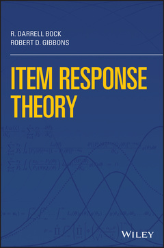 Couverture de l’ouvrage Item Response Theory