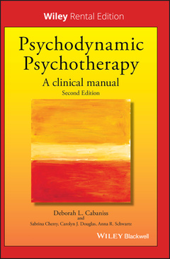 Couverture de l’ouvrage Psychodynamic Psychotherapy