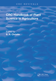 Couverture de l’ouvrage CRC Handbook of Plant Science in Agriculture