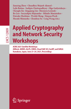 Couverture de l’ouvrage Applied Cryptography and Network Security Workshops