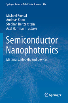 Couverture de l’ouvrage Semiconductor Nanophotonics