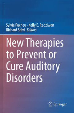Cover of the book New Therapies to Prevent or Cure Auditory Disorders