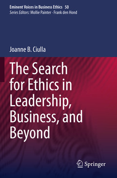 Couverture de l’ouvrage The Search for Ethics in Leadership, Business, and Beyond